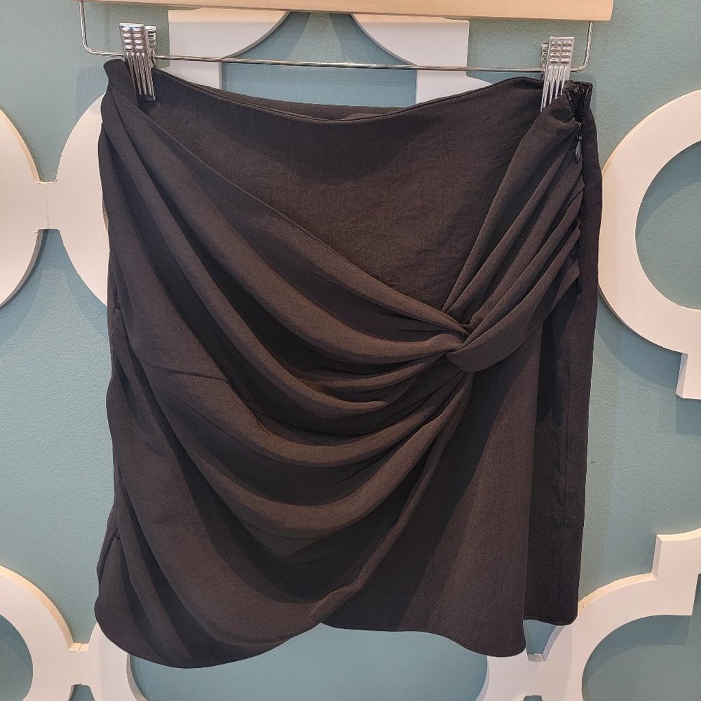 NWT Naked Zebra black mini skirt